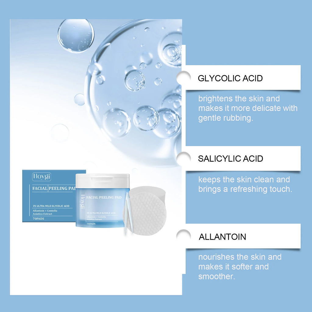 Salicylic Acid Exfoliating Face Pads Daily Pore Reducing Oil Control Soothing Skincare Centella Toner Pads Facial Cleansing Wipe