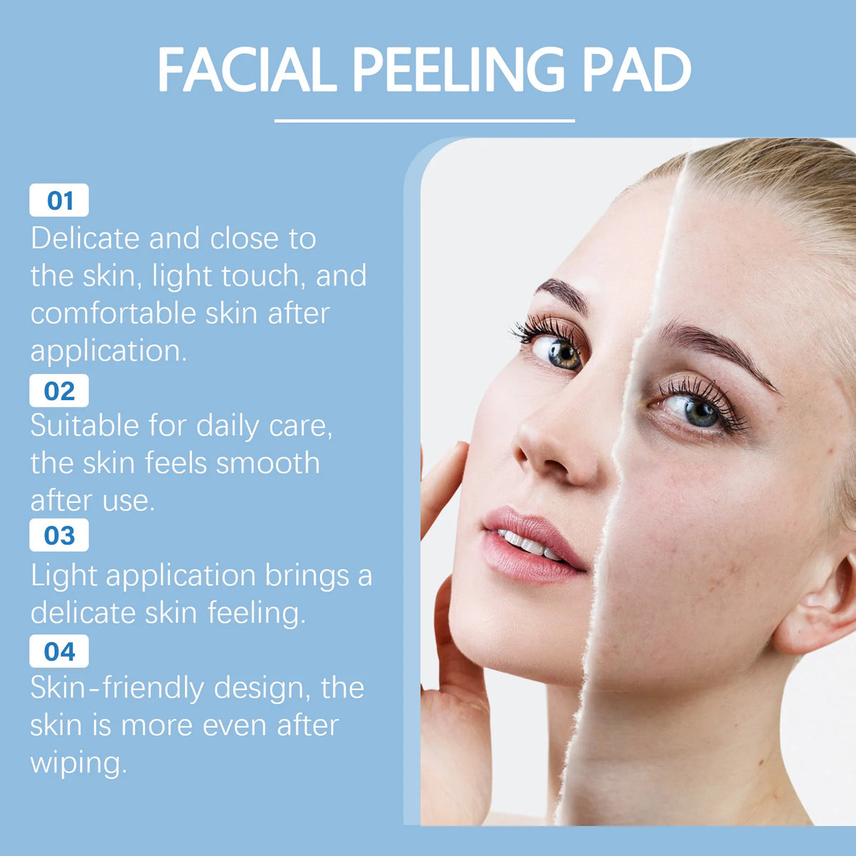 Salicylic Acid Exfoliating Face Pads Daily Pore Reducing Oil Control Soothing Skincare Centella Toner Pads Facial Cleansing Wipe
